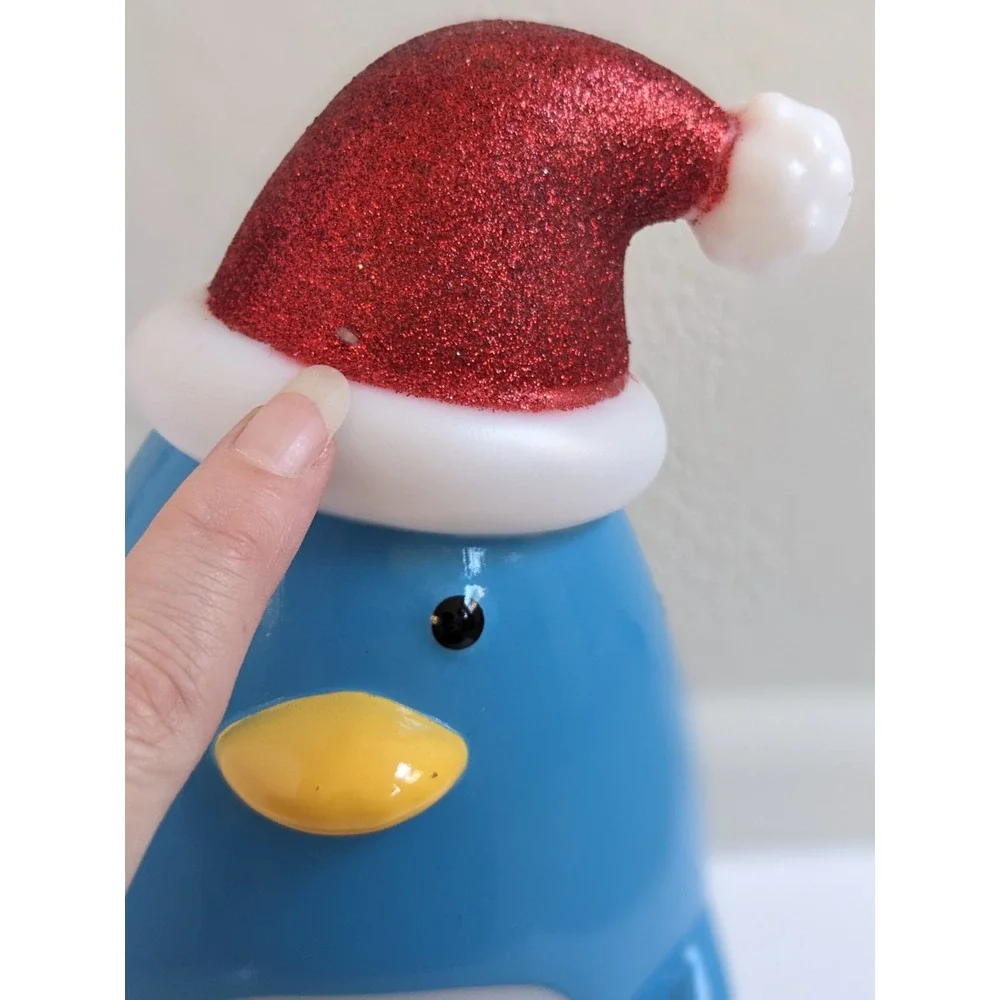 Target Christmas Penguin Blow Mold Style Light Up Tabletop Decoration Blue‎ 13